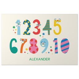 20x30 Gallery Wrap Photo Canvas with Colorful Counting design