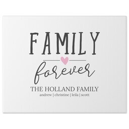 11x14 Gallery Wrap Photo Canvas with Forever Family design