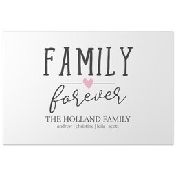 20x30 Gallery Wrap Photo Canvas with Forever Family design
