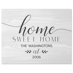 11x14 Gallery Wrap Photo Canvas with Home Sweet Home design