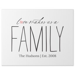 11x14 Gallery Wrap Photo Canvas with Loving Family design