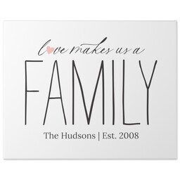 16x20 Gallery Wrap Photo Canvas with Loving Family design