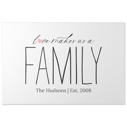 20x30 Gallery Wrap Photo Canvas with Loving Family design