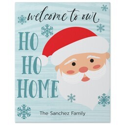 11x14 Gallery Wrap Photo Canvas with A Ho Ho Welcome design