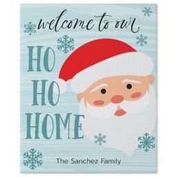 8x10 Gallery Wrap Photo Canvas with A Ho Ho Welcome design