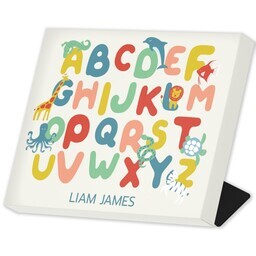 Same Day Desk Canvas 8" x 10" with Colorful Letters design