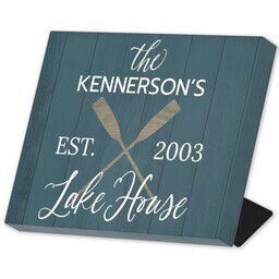 Same Day Desk Canvas 8" x 10" with Our Lake House design