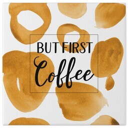 8x8 Gallery Wrap Photo Canvas with But First Coffee design
