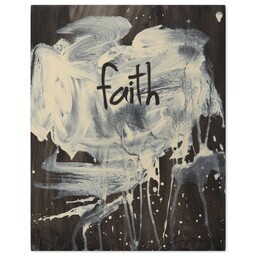 11x14 Gallery Wrap Photo Canvas with Faith Abstract design