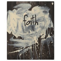 8x10 Gallery Wrap Photo Canvas with Faith Abstract design