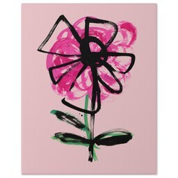11x14 Gallery Wrap Photo Canvas with Magenta Bloom design