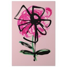 20x30 Gallery Wrap Photo Canvas with Magenta Bloom design