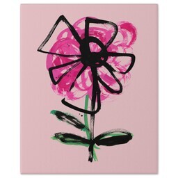 8x10 Gallery Wrap Photo Canvas with Magenta Bloom design