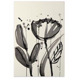 20x30 Gallery Wrap Photo Canvas with Monochrome Bloom No 1 design