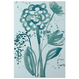 20x30 Gallery Wrap Photo Canvas with Teal Bouquet design