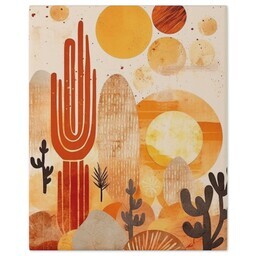 8x10 Gallery Wrap Photo Canvas with Boho Desert design