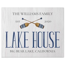 8x10 Gallery Wrap Photo Canvas with Classic Lake House design