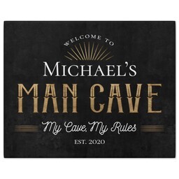 8x10 Gallery Wrap Photo Canvas with Elegant Man Cave design