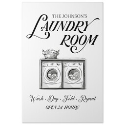 20x30 Gallery Wrap Photo Canvas with Laundry Room Service design