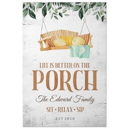 20x30 Gallery Wrap Photo Canvas with Life on the Porch design