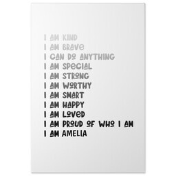 20x30 Gallery Wrap Photo Canvas with Positive Affirmations design