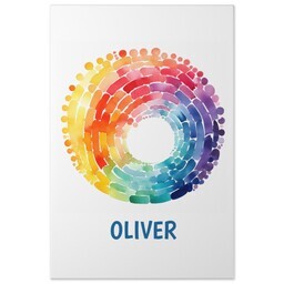 20x30 Gallery Wrap Photo Canvas with Rainbow Circle design