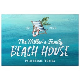 20x30 Gallery Wrap Photo Canvas with Tropical Beach House design