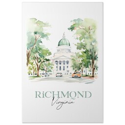 20x30 Gallery Wrap Photo Canvas with Watercolor Richmond design