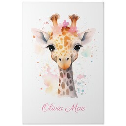 20x30 Gallery Wrap Photo Canvas with Wild Giraffe design