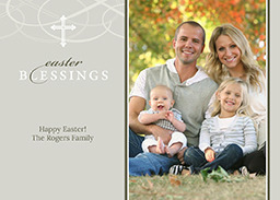 Same Day 5x7 Greeting Card, Matte, Blank Envelope with Easter Blessings design
