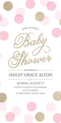 Walmart fashion baby shower invitations custom