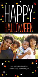 Same Day 4x8 Greeting Card, Matte, Blank Envelope with Happy Halloween Costumes Invite design