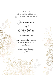 5x7 Elegant Cardstock (Set Of 20), Blank Envelope with Fantasia Ceremony Invite design