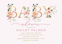 Cheap custom baby shower hot sale invitations