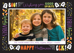 5x7 Greeting Card, Glossy, Blank Envelope with Spooky Fun design