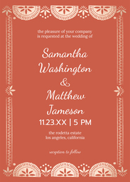 5x7 Elegant Cardstock (Set Of 20), Printed Envelope with Unforgettable Union Invitation design