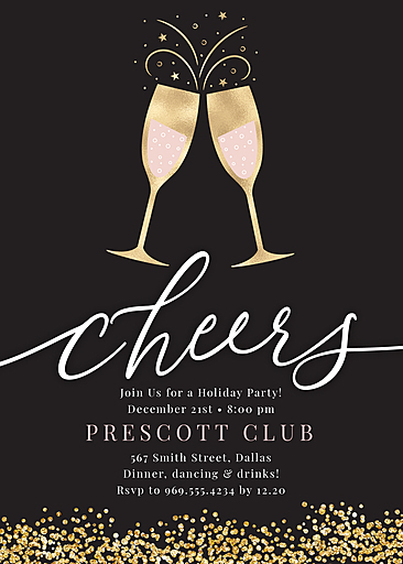 Champagne Toast Poster - Celebrate print