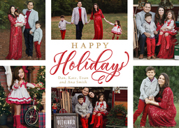 5x7 Greeting Card, Matte, Blank Envelope with Our Holiday Photos design