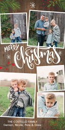 4x8 Greeting Card, Matte, Blank Envelope with Making Memories Christmas design