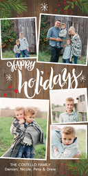 4x8 Greeting Card, Glossy, Blank Envelope with Making Memories Holiday design