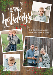 5x7 Cardstock, Blank Envelope with Making Memories Holiday design