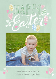 Same Day 5x7 Greeting Card, Matte, Blank Envelope with Crafty Easter design