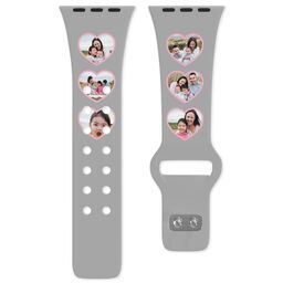 Apple Watch Band - 38mm Short with Pink Hearts design
