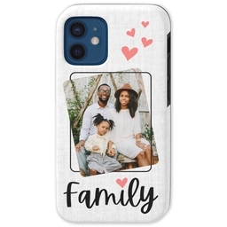 Iphone 12 Pro Mini Tough Case with Family Hearts design