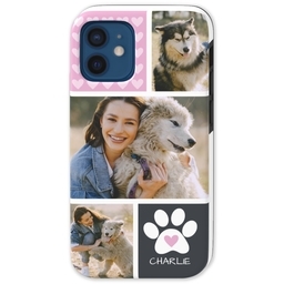 Iphone 12 Pro Mini Tough Case with Love Paws design