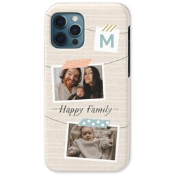 Iphone 12 Pro Tough Case with Happy Life design