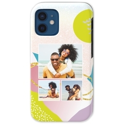 Iphone 12 Pro Mini Tough Case with Colorful Abstract Landscape design
