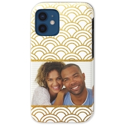 Iphone 12 Pro Mini Tough Case with Golden Deco design