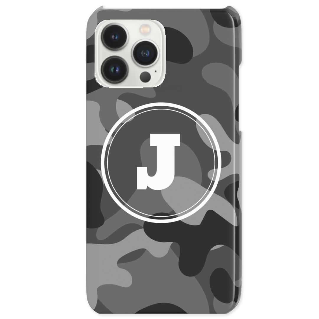 iPhone 13 Pro Max Slim Case - Grey Camo, Design Your Own Case