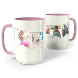 Pink Photo Mug, 15oz with A Mom's Memories design